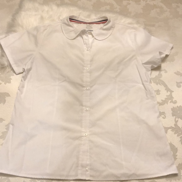 FRENCH TOAST Girls Short Sleeve Modern Peter Pan Blouse 20.5 PLUS-Only worn 1X❣️ - Picture 6 of 7